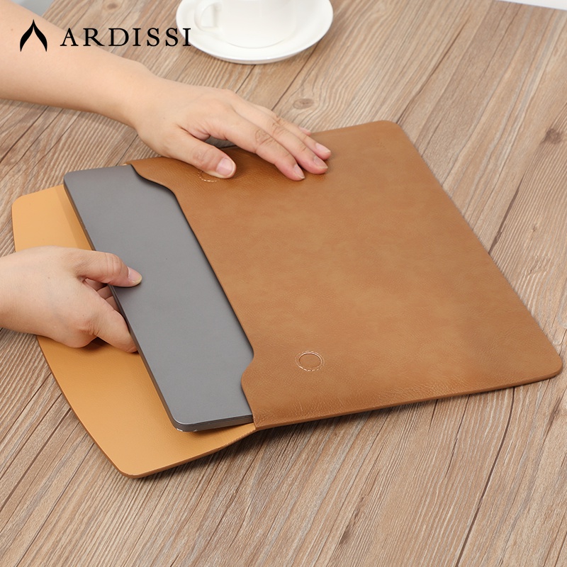 Funda de ordenador para MacBook Mac Book iPad) Air M1 M2 13 14 15 6 16 Pro 12 9 11 pulgadas funda bolsa maletín de cuero