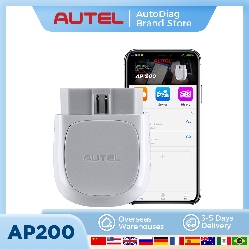 Autel MaxiAP AP200 сканер Bluetooth OBD2 все системы автомобильный диагностический инструмент TPMS считыватель кодов EPB инструмент