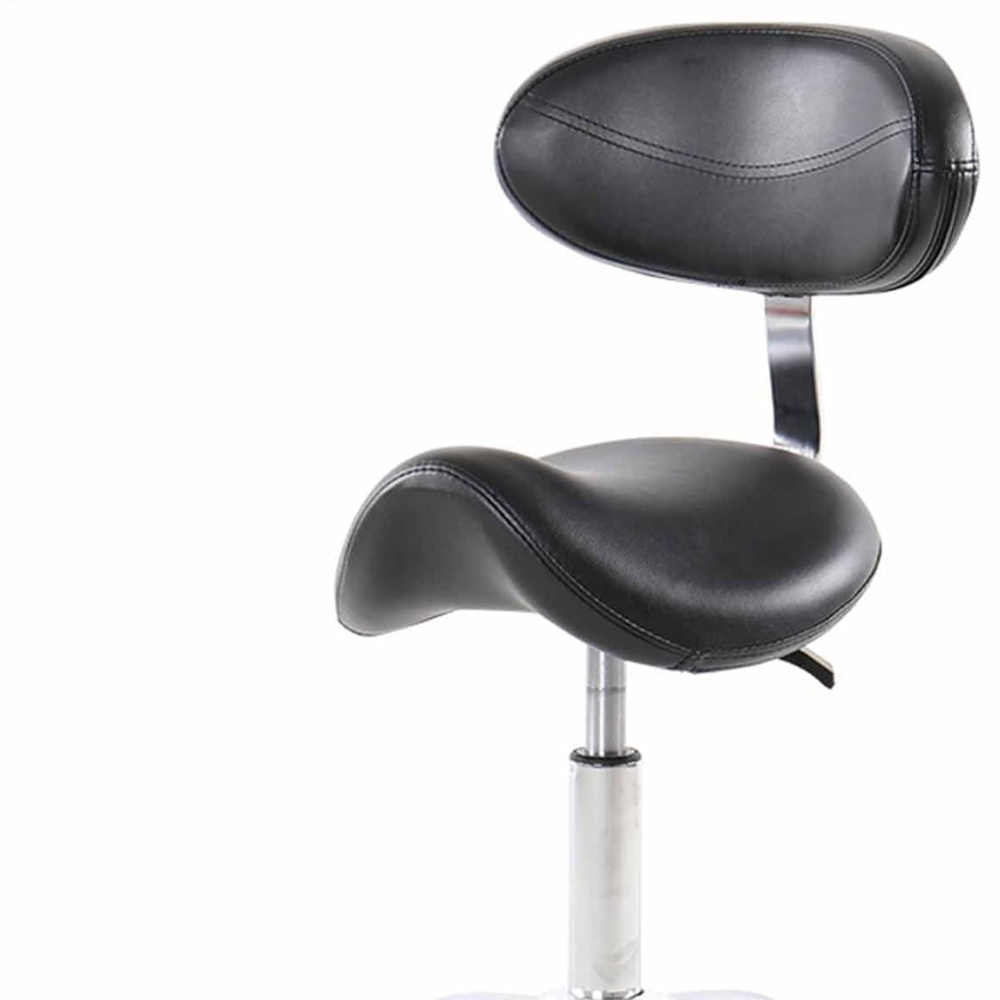 Silla giratoria de belleza ajustable controlada por pies para salón de masaje médico, taburete hidráulico ajustable