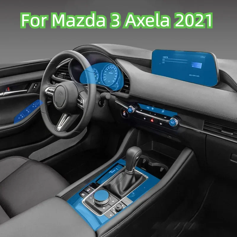 Film de protection anti-rayures en TPU pour Console GPS centrale de porte de voiture Mazda 3 Axela 2021, accessoires automobiles