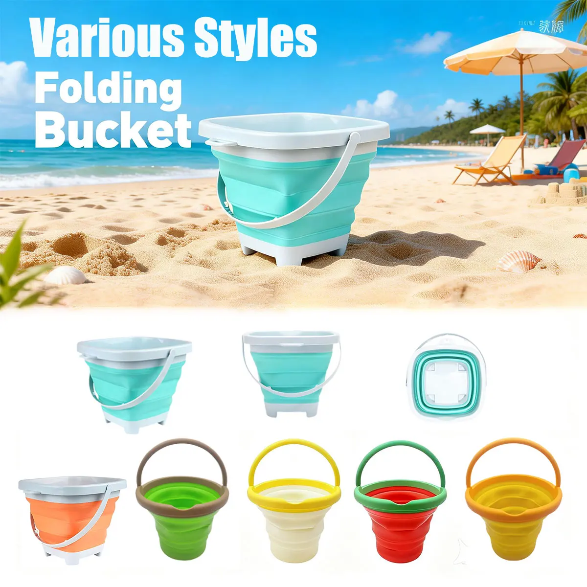 Juguetes de Playa para Niños, Cubo para Jugar con Arena y Agua, Juego al Aire Libre, Forma de Fruta, Colorida, para Niños/Adultos, para Usar en el Parque Infantil, Regalo para Niñas y Niños
