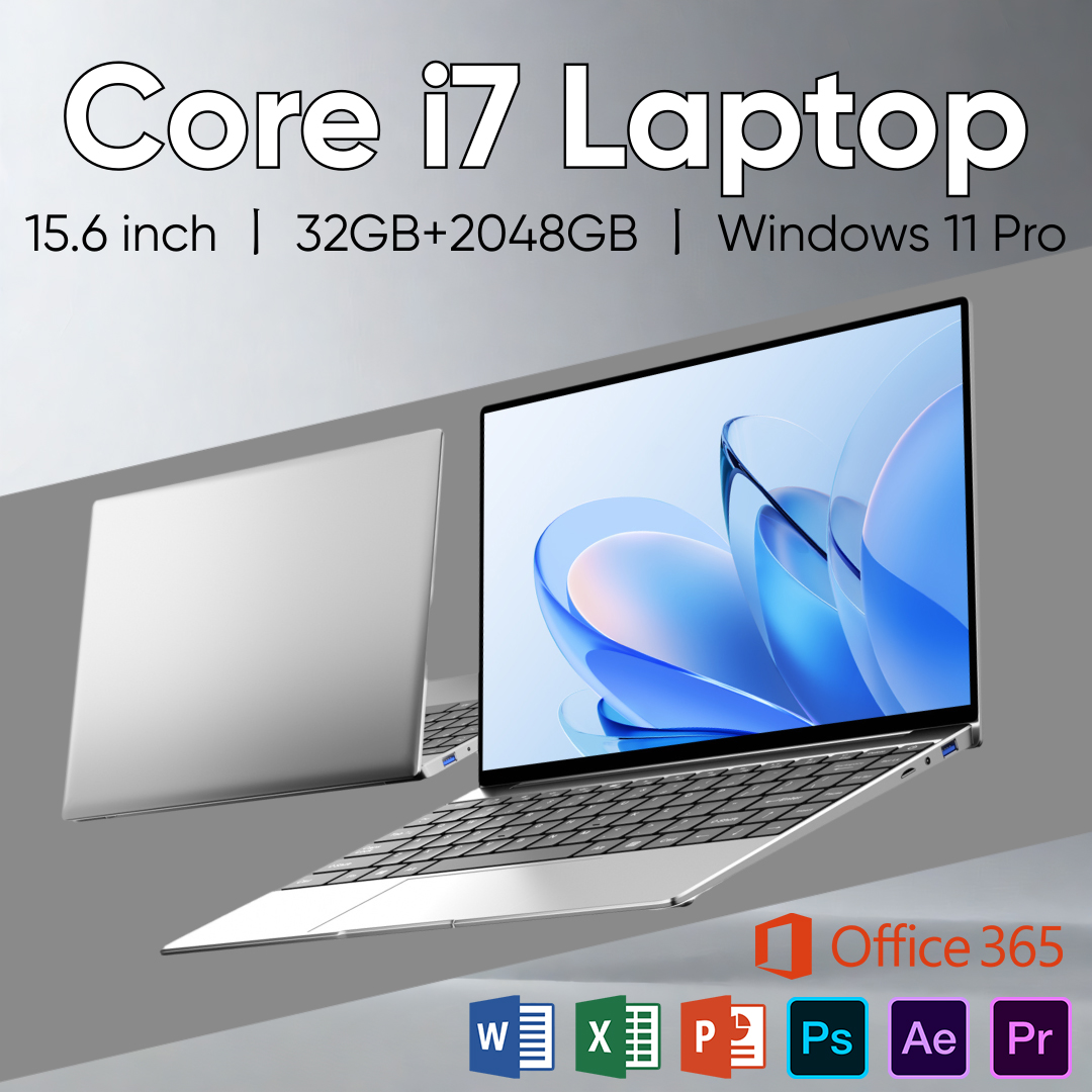 Nowy laptop Core I7 14,1 cala Intel I7 8650U 32 GB RAM 2 TB SSD Komputer do gier, biura i studia Windows 11 Pro
