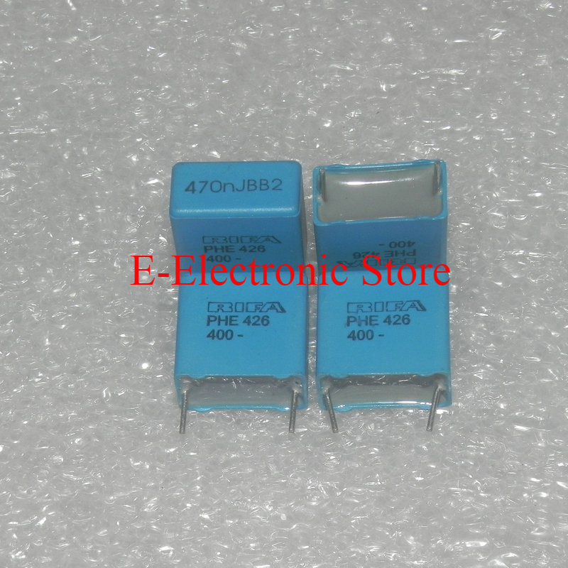 10 TEILE/LOS 400V 0,47 UF 450V 470NJ PHE426 Kupfer Fuß Audio Unpolar Dünne Film Kondensator