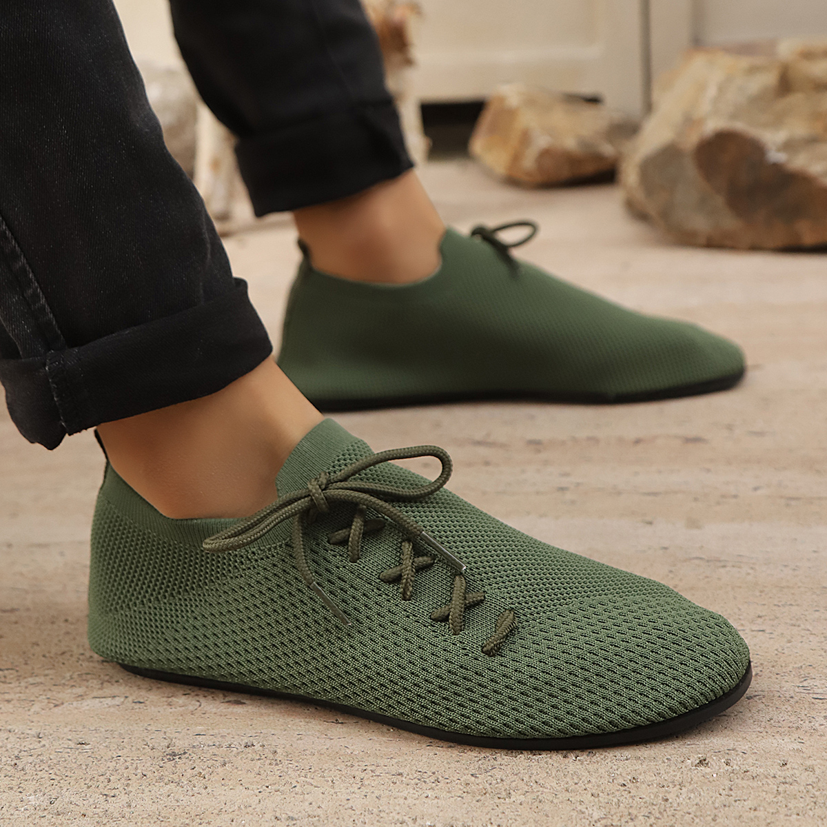 Sapatos Casuais Confortáveis para Homens para Todas as Estações, Calçados Masculinos Fashion para Uso Interno e Externo