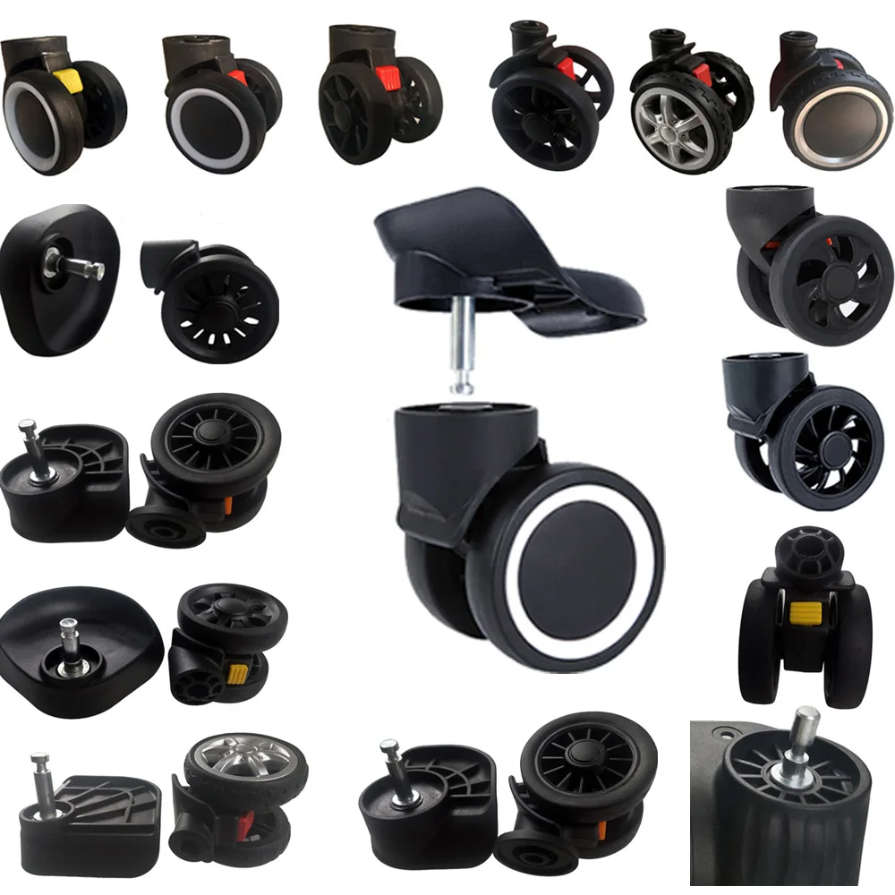 Poignée enfichable avec roue amovible, table de déséclair, roues universelles parfaites, accessoires de valise, poulie de remplacement de bagage, pièces de réparation