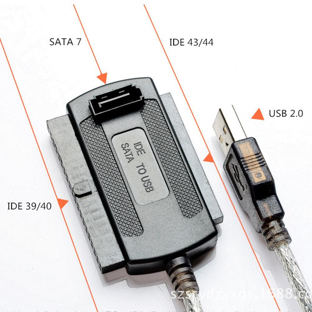 Interfejs USB do podłączenia do 2.5 i 3-5 Cal IDE i SATA interfejs dyski twarde USB 2.0 do IDE kabel Adapter SATA do laptopa