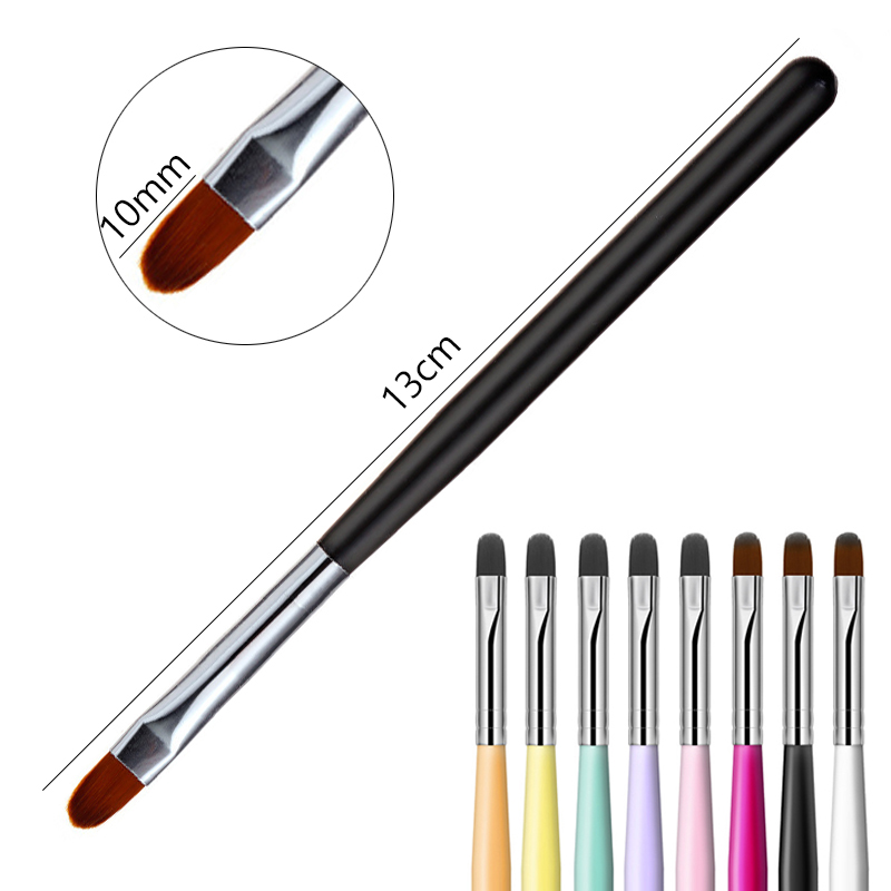 Pincel para arte de uñas de 1-9 piezas, puntas 3D, patrón de fototerapia, extensión de Gel acrílico UV, pintura de revestimiento, herramientas de manicura DIY