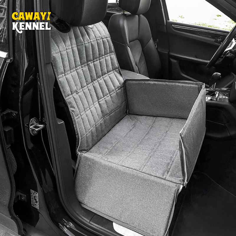 CAWAYI สัตว์เลี้ยงสุนัข Carrier รถยนต์พกพา Cat กระเป๋าลูกสุนัขรถท่องเที่ยวเปลญวนพับกันน้ำสุนัขตะกร้าสัตว์เลี้ยงผู้ให้บริการ