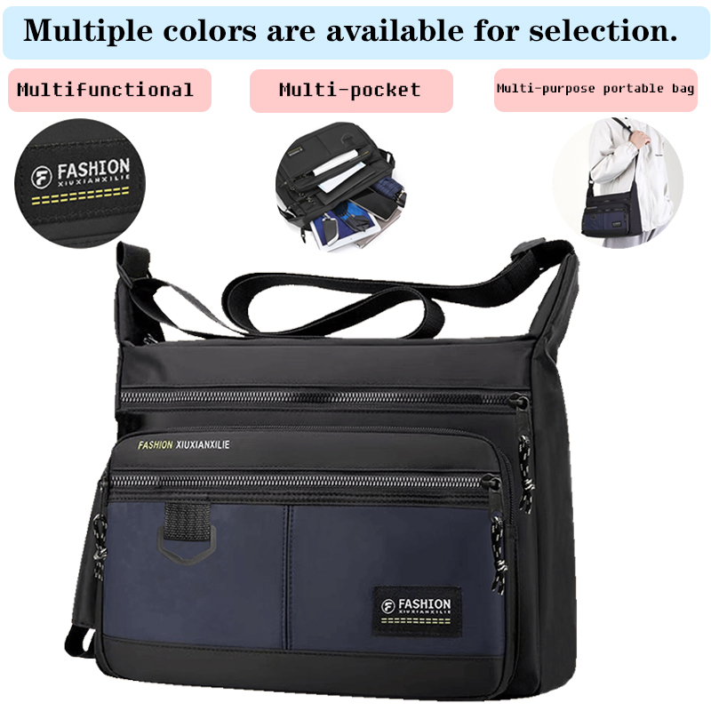 Versatile Multi-color Sling Bag Multi-pocket Design Adjustable-strap Lightweight for Daily Commute Casual Stylish Functional Bag