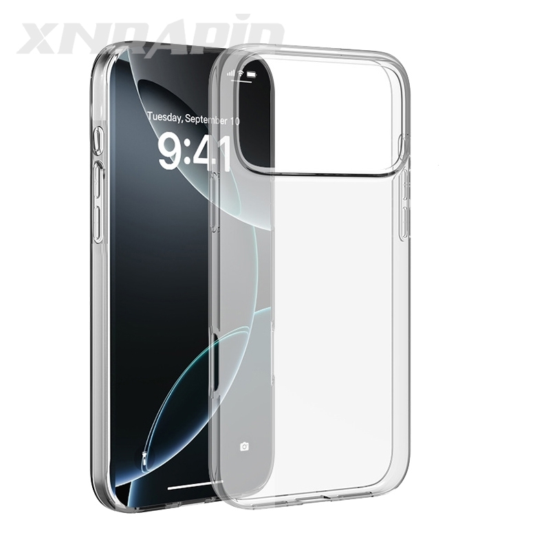 Funda Ultrafina de Silicona Suave para iPhone 17 Air Pro Max, Carcasa Trasera Transparente para iPhone 17 17ProMax, Delgada y Resistente a Impactos