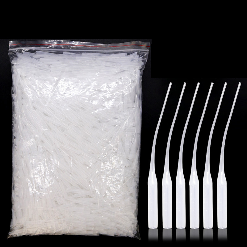 Compte-gouttes de colle en plastique, 50/100 pièces, embouts de bouteille de colle, prolongateur de colle, applicateur de précision, buse de Tube de chute pour laboratoire d'artisanat