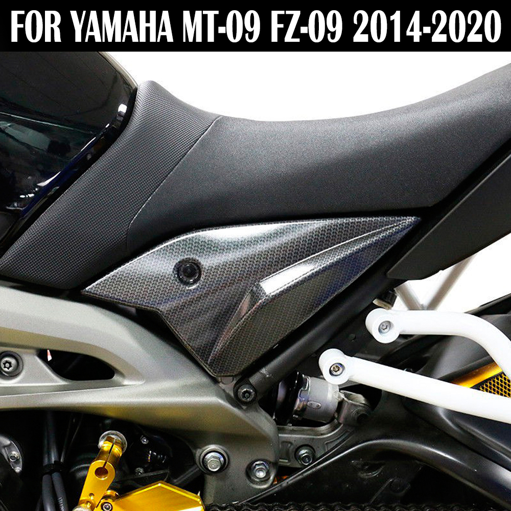 Carbon Side Panels Abdeckung Verkleidung Gugel Platte Abdeckung Für Yamaha MT-09 FZ09 MT09 FZ09 MT09 2014 2015 2016 2017 2018 2019 20
