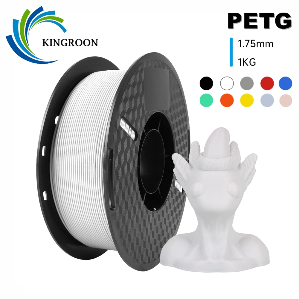 Kingroon Petg 3D Printer Gloeidraad 1.75Mm 1Kg Hoge Kwaliteit Taaiheid 3D Afdrukken Materiaal Standaard 1Roll/Kg