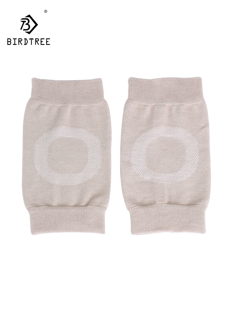 BirdTree, 23%Real Silk Kneepad, Knee Protection Warmth, Men Women Air Conditioning Room Knee Pads , 2024 Autumn New  A45741QC