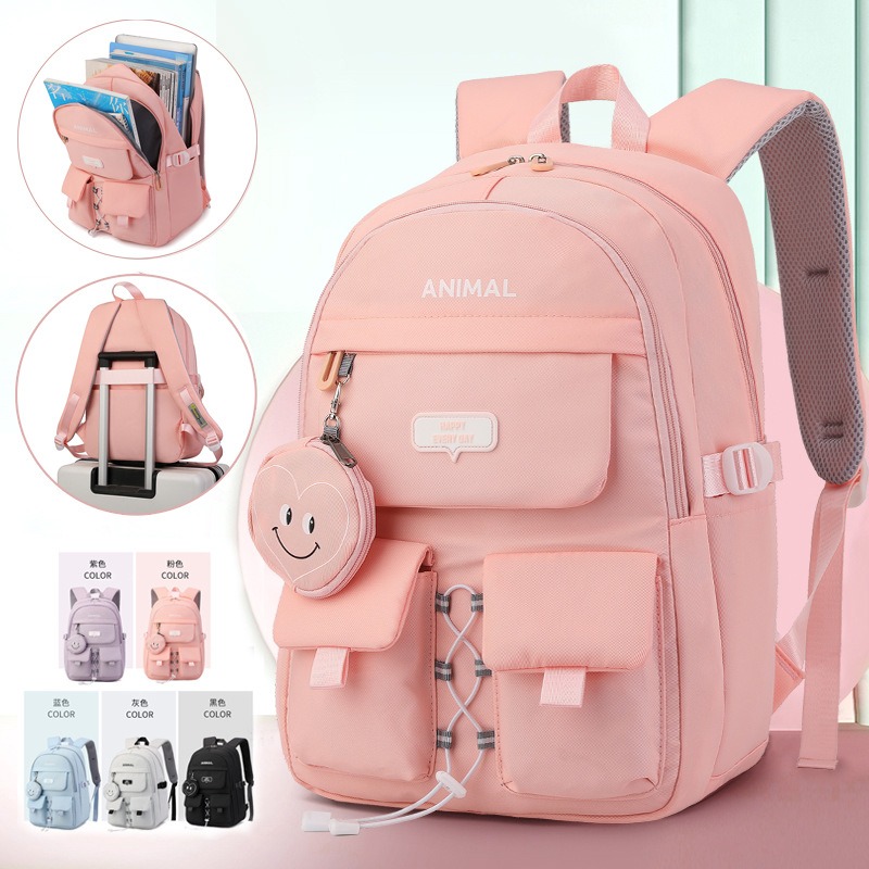 여자를위한 방수 귀여운 배낭 bookbag 초등 및 중학교 bookbag 청소년을위한 학교 선물 어린이 귀여운 학교 가방