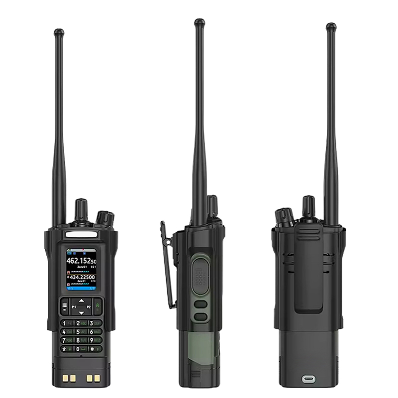 DM-32 Оригинальная двусторонняя радиолюбительская радиостанция UV-32 рация с чехлом-держателем на ремень