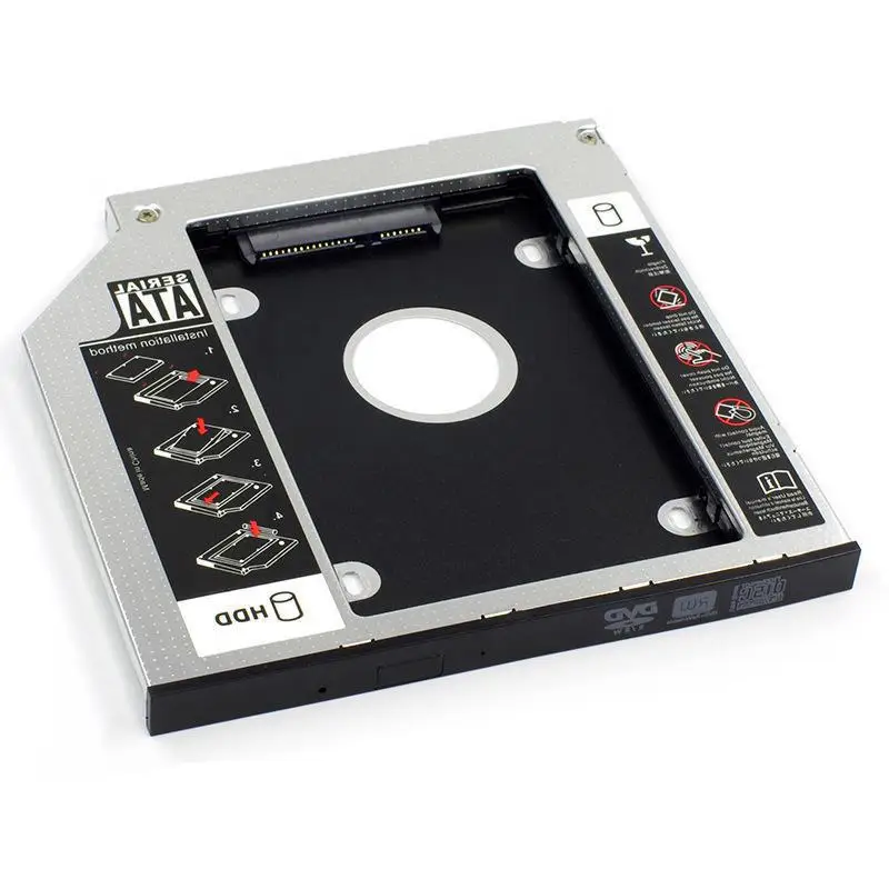 9,0 9,5 12,7 мм HDD Caddy SATA 3,0 для 2,5-дюймового корпуса SSD Адаптер жесткого диска для ноутбука CD DVD-ROM Optibay