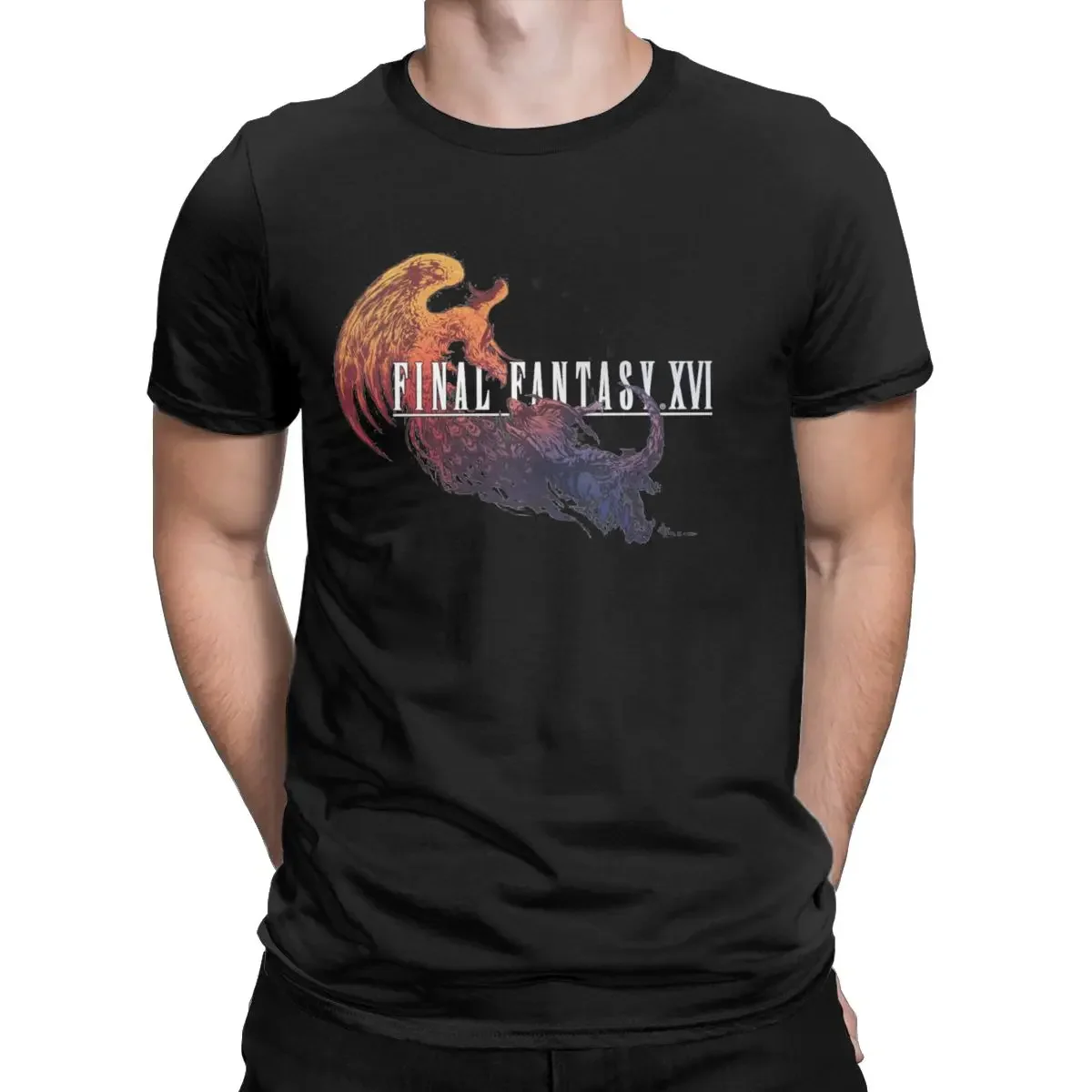 Koszulka z wycięciem pod szyją odzież z krótkim rękawem impreza Final Fantasy XVI gry wideo chocobo cytat męska bawełniana wyjątkowa koszulka męska