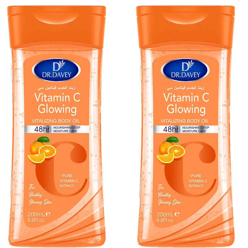 2 stuks 200ml DR.DAVEY VITAMINE C Lichaams olie Lichaamsverzorging olie Hydraterende verzorging Geschikt voor alle seizoenen Lichaam Gezicht Handen