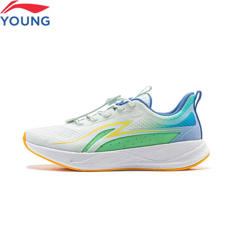 Li-ning zapatillas para correr para niños y niñas, zapatos con cojín para niños, LI-NING CLOUD, soporte estable, zapatillas cómodas y usables YKFU032
