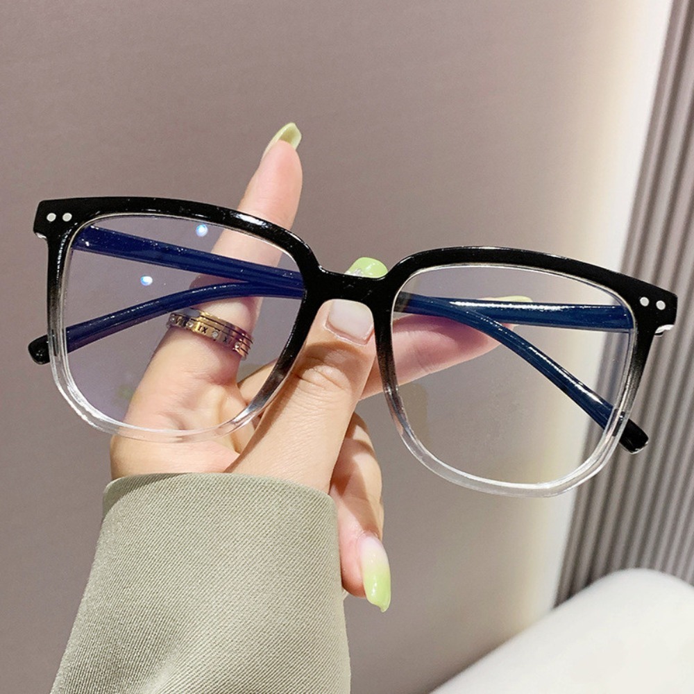 Anti luz azul óculos para mulheres e homens, retro oval, quadrado, retângulo frame, Coréia