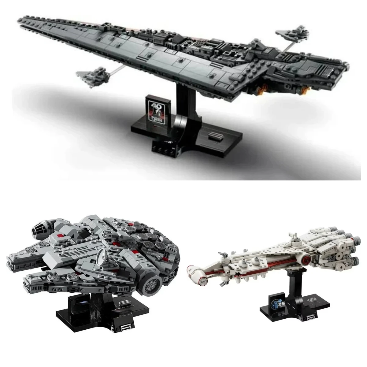 Hot Toys Filmowy Statek Kosmiczny Wojna Tantive Model Klocki Konstrukcyjne Kompatybilny z Executor Destroyer 75375 75376 75356 Prezent dla Dorosłych i Dzieci