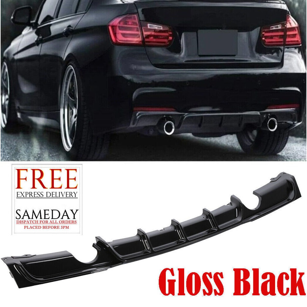 Difusor trasero brillante M PERFORMANCE SPORT DUAL SPLITTER para BMW Serie 3 F30 F31