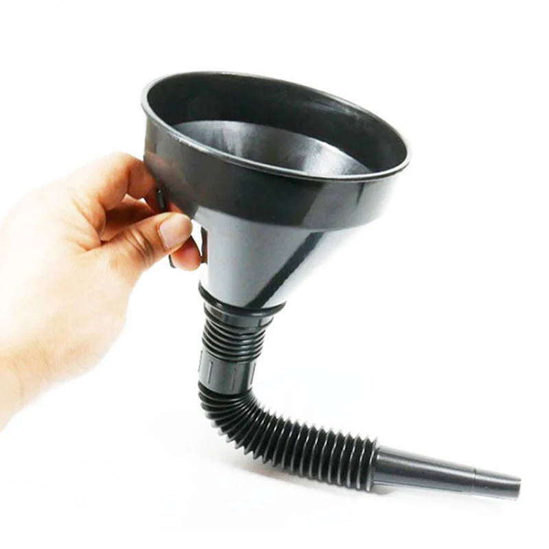 Entonnoir de remplissage 2-en-1 avec filtre et bec verseur pour huile, eau, carburant, essence, diesel pour voiture, moto, vélo, camion, VTT
