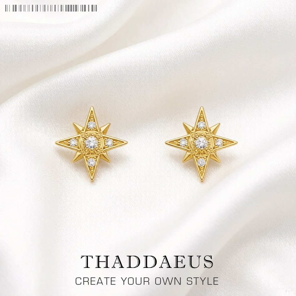 Boucles d'oreilles à tige petite étoile courulée-oreille tendance Style européen Glam bijoux fins pour les femmes cadeau en argent Sterling 925