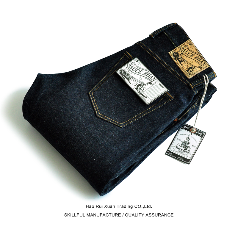 Saucezhan 316XX-18OZ Мужские джинсы Selvedge Джинсы Raw Denim Прямые толстые осенние и зимние винтажные джинсы Брюки
