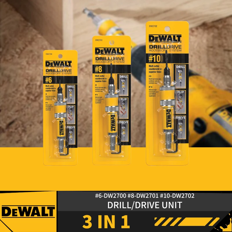 DEWALT DW2700 DW2701 DW2702 6 мм 8 мм 10 мм 3 в 1 привод для дрели столярный станок аксессуары для электроинструментов