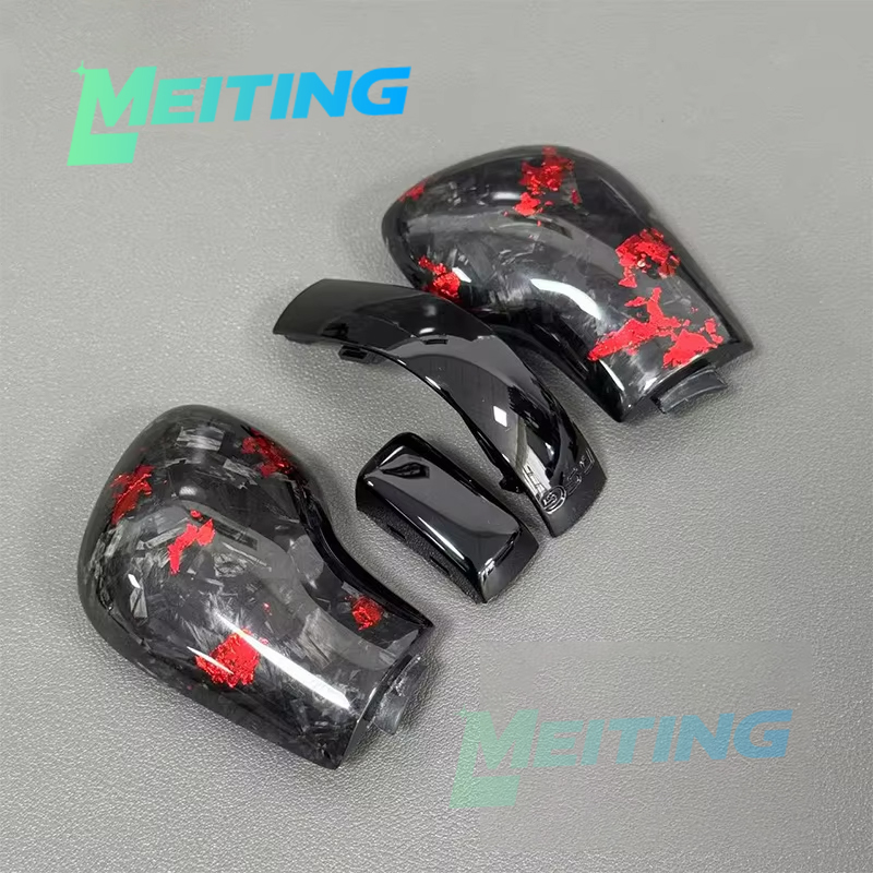 ฝาครอบหัวเกียร์หนัง พร้อมตราสัญลักษณ์ DSG สำหรับรถยนต์ VW Golf 6 7 R GTI Passat B7 B8 อัพเกรดด้วยวัสดุคาร์บอนไฟเบอร์สีแดง
