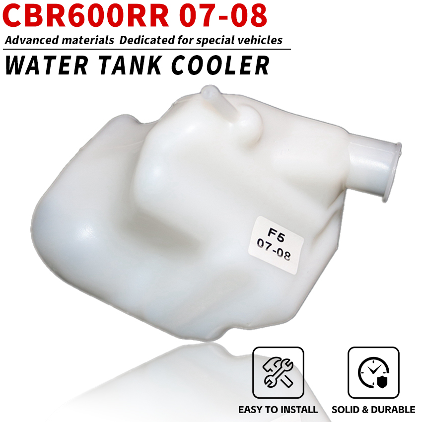 Tanque do radiador da motocicleta refrigerante sobre fluxo garrafa tanque reservatório de transbordamento para honda cbr600rr 2007 2008