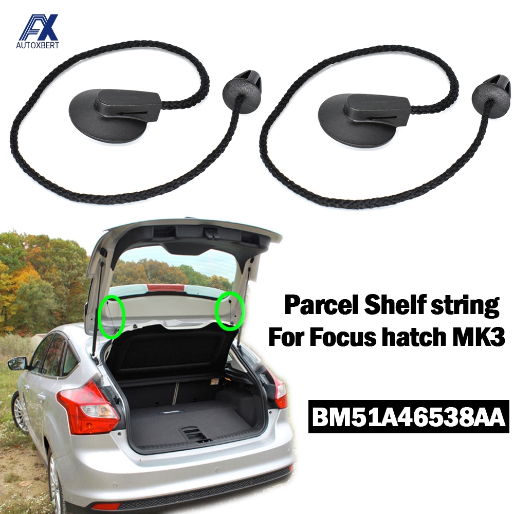 2X для FORD FOCUS 3 хэтч MK3 2012-2018 задний багажник, полка для посылок, поднос, внутренняя крышка Tonneau, подъемный ремень, зажимы