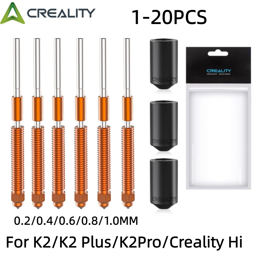 Creality K2 Plus Hi Combo Nozzle Комплект сопел для быстрой замены из закаленной стали Цельнометаллический дизайн для Creality K2/K2Pro/K2 Plus/Hi Combo