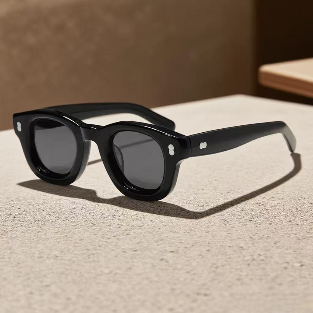 Tortoiseshell Round Frame Handmade Sunglasses Designer Men SSCOT Acetate Women's Beach Sun UV400 Sunglasses Can Be Carved