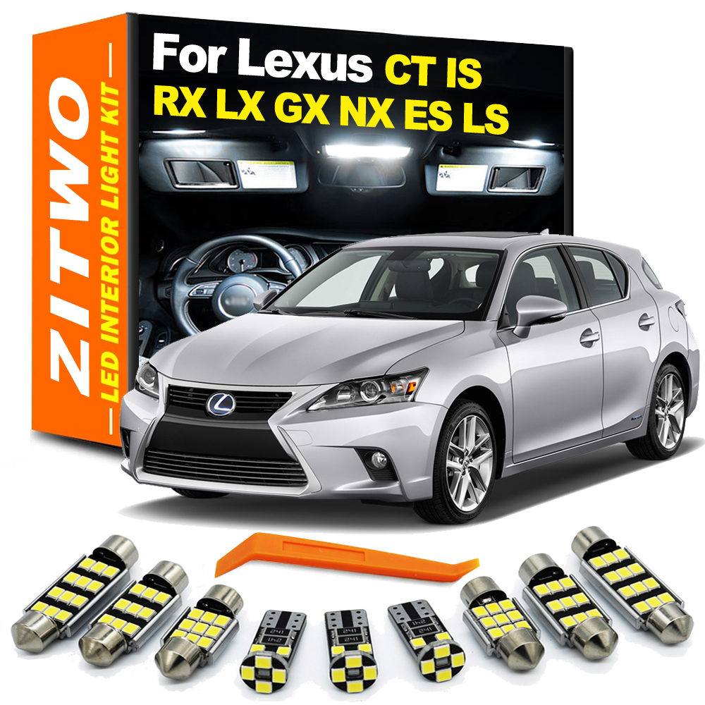 Комплект внутреннего освещения светодиода ZITWO для Lexus RX GX LX NX CT IS ES LS 200 250 300 350 400 430 450 460 470 570 200h 300h 400h 450h 200t