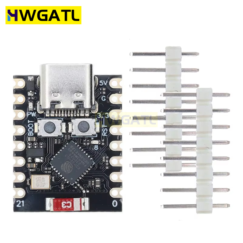 HWGATL ROBOT ESP32-C3 Макетная плата ESP32 C3 SuperMini WiFi Bluetooth для Arduino