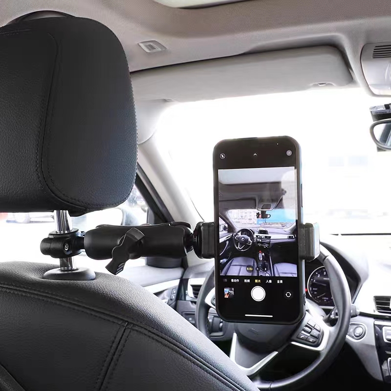 Supporto per telefono per auto per la registrazione video Supporto per cellulare articolato per riprese mobili Telefono pov Supporto per seggiolino auto per iPhone