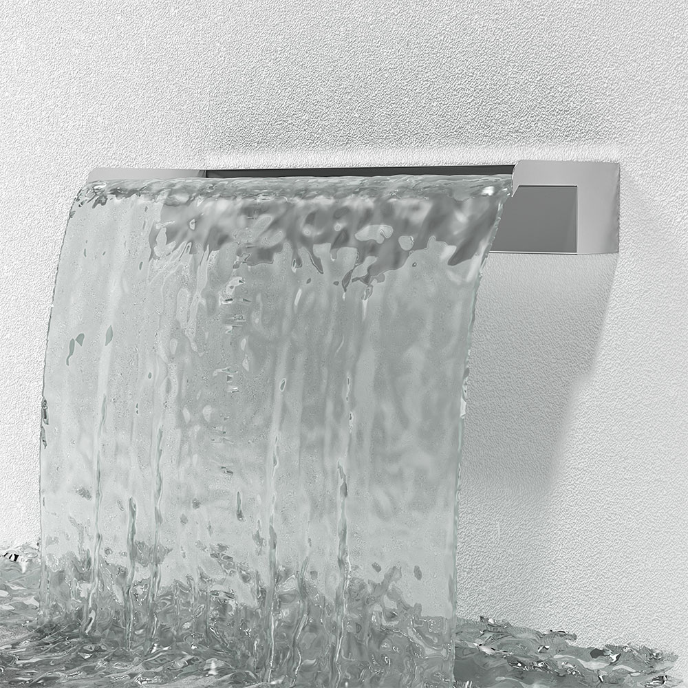 60cm Back Entry Stainless Steel Water Blade, 60cm W x 20cm D x 10cm H