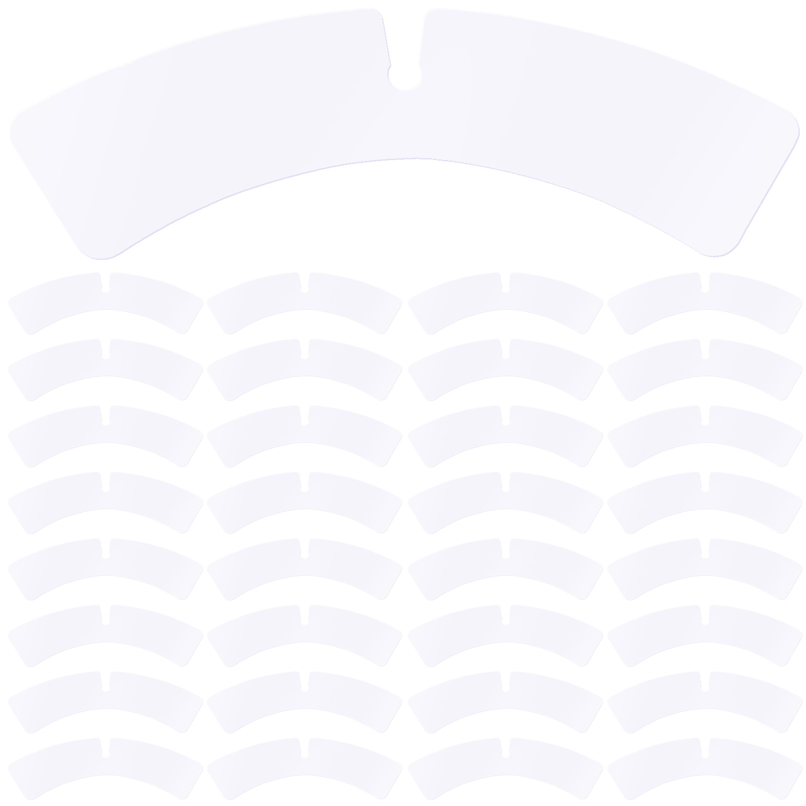 100 pièces col soutien plastique reste hommes chemises habillées élégant Durable fixation forme col reste pour hommes chemises habillées