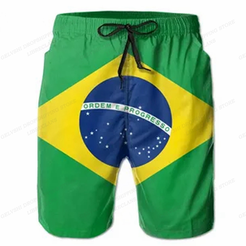 Brasilien Flagge Board Shorts Männer Mode Bademode Shorts Stamm Sportwear Hosen männer Kurze Badeanzug Kinder Strand Kurze Brasilien Flagge
