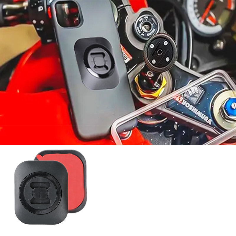 Naklejka samoprzylepna do mocowania telefonu komórkowego Motocykl nie zawiera dowolnego uchwytu na iPhone'a Odporne na wstrząsy złącze adaptera Szybka instalacja