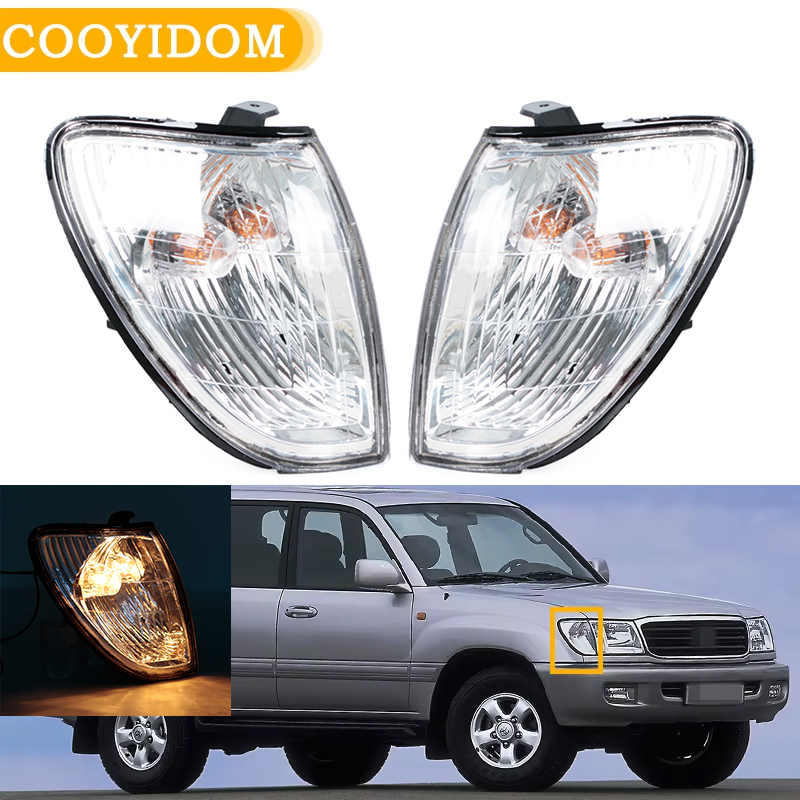 Przedni kierunkowskaz samochodowy do TOYOTA LAND CRUISER FJ100 1998 1999 2000 2001 2002 LC100 Lampa narożna 81521-60360 81511-60490