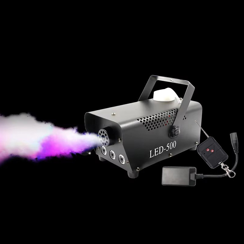 Nouvelle télécommande LED 500W machine à fumée RGB couleur mixte machine à brouillard éjecteur de fumée professionnel équipement de scène brumisateur LED