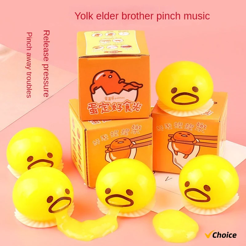 Nuovo 20PC Tuorlo D'uovo Palle Antistress Con Goop Giallo Alleviare Lo Stress Giocattolo Divertente Spremere Ingannevole Antistress Disgusting Uovo Giocattoli