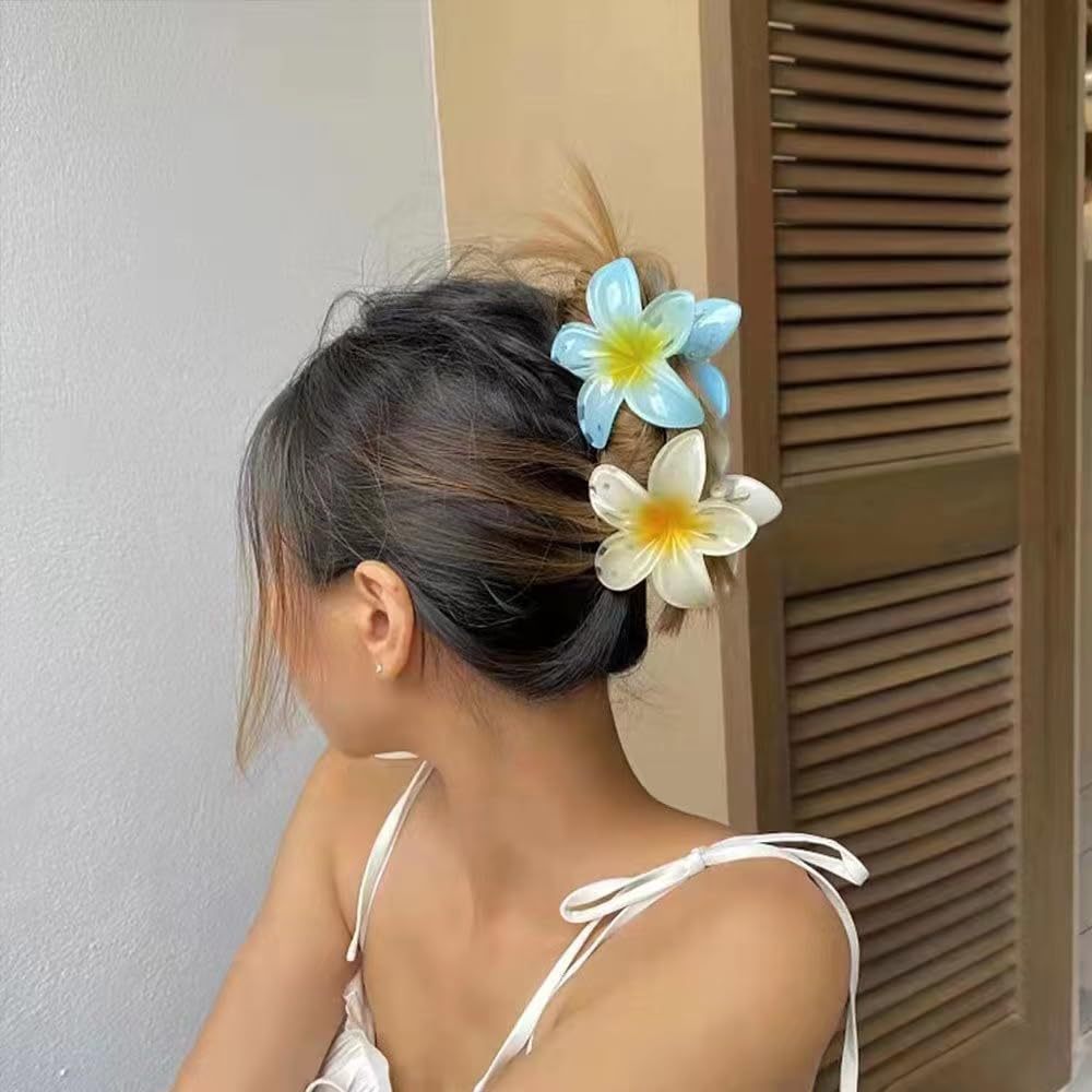 2024 novas férias ovo flor grampos de cabelo havaí praia garras boêmio hairpin para meninas