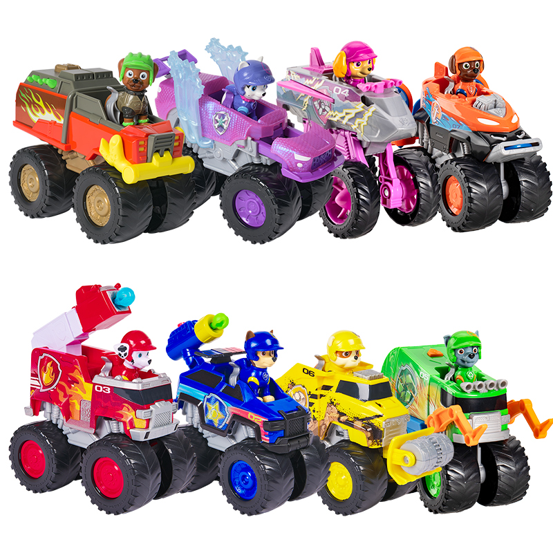 Originele Paw Patrol Boomer Roxi Rescue Wielen GROTE WIELEN SPEELGOED TRUCK met Collectible Action Figure Kinderen Speelgoed voor Jongens & Meisjes
