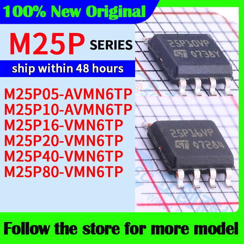 M25P05-AVMN6TP M25P10-AVMN6TP M25P16-VMN6TP M25P20-VMN6TP M25P40-VMN6TP M25P80-VMN6TP  High quality New