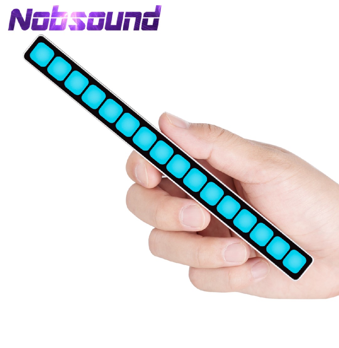 Nobsound 16-bitowy miernik poziomu dźwięku MIC Wizualizator widma muzycznego Analizator wyświetlacza audio
